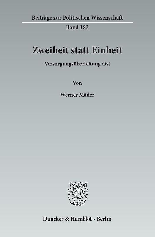 Zweiheit statt Einheit.