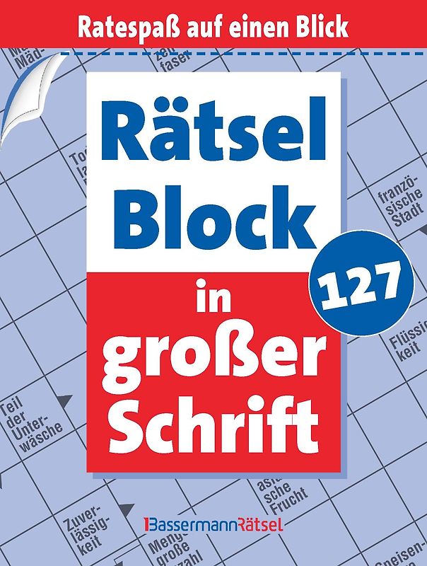 Rätselblock in großer Schrift 127 (5 Exemplare à 2,99 €)