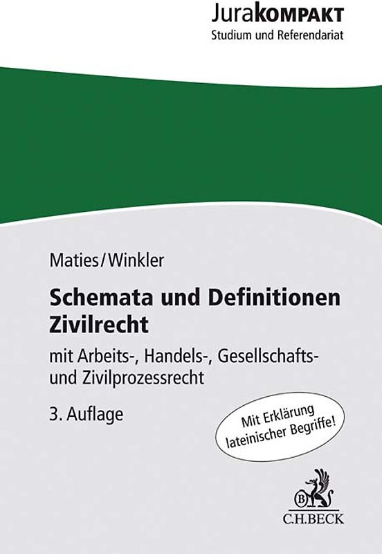 Schemata und Definitionen Zivilrecht