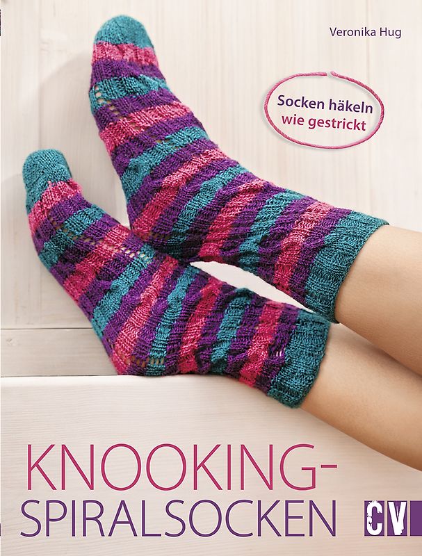 Knooking-Spiralsocken