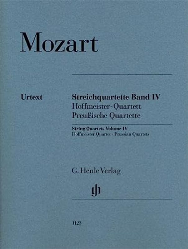 Streichquartette Band 4: Hoffmeister-Quartett und Preußische Quartette: Besetzung: Streichquartette (G. Henle Urtext-Ausgabe)