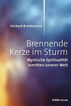 Brennende Kerze im Sturm