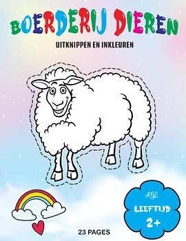 Borderij dieren: Uitknippen en inkleuren