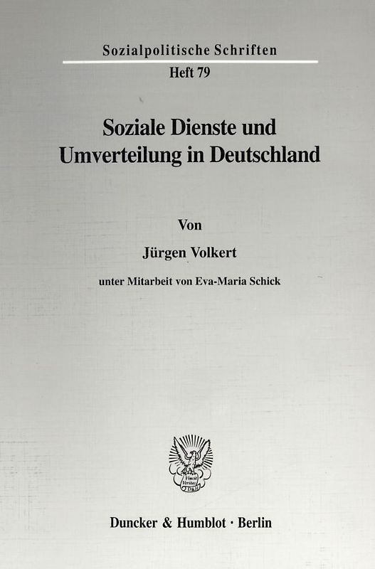 Soziale Dienste und Umverteilung in Deutschland.