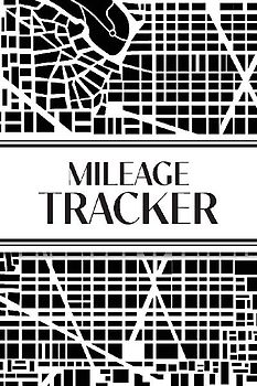 Mileage Tracker (Urban Map Black and White)