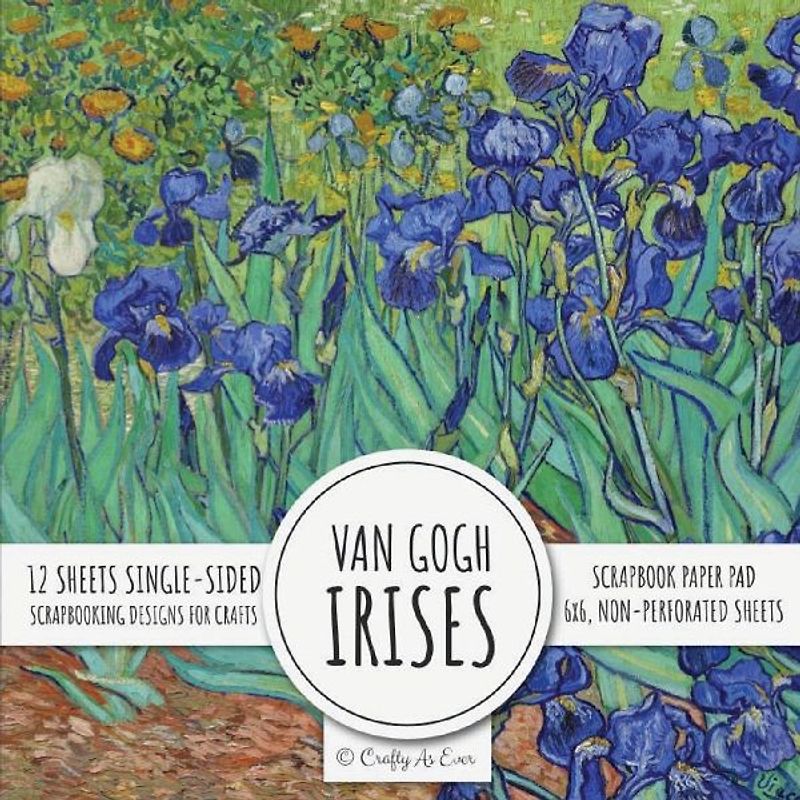 Van Gogh Irises Scrapbook Paper Pad