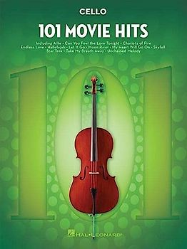 101 Movie Hits -For Cello-: Noten, Sammelband für Cello: Sammelband für Violoncello