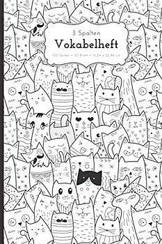 Vokabelheft: A5, 50 Blatt, 3 Spalten mit Teilungslinie