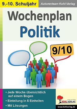Wochenplan Politik / Klasse 9-10