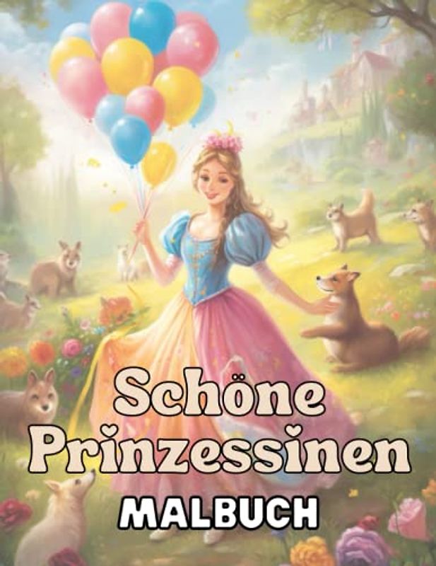 Schöne Prinzessinnen - Ein zauberhaftes Malbuch für Kinder: Tauche ein in die bezaubernde Welt der Prinzessinnen mit diesem entzückenden Malbuch