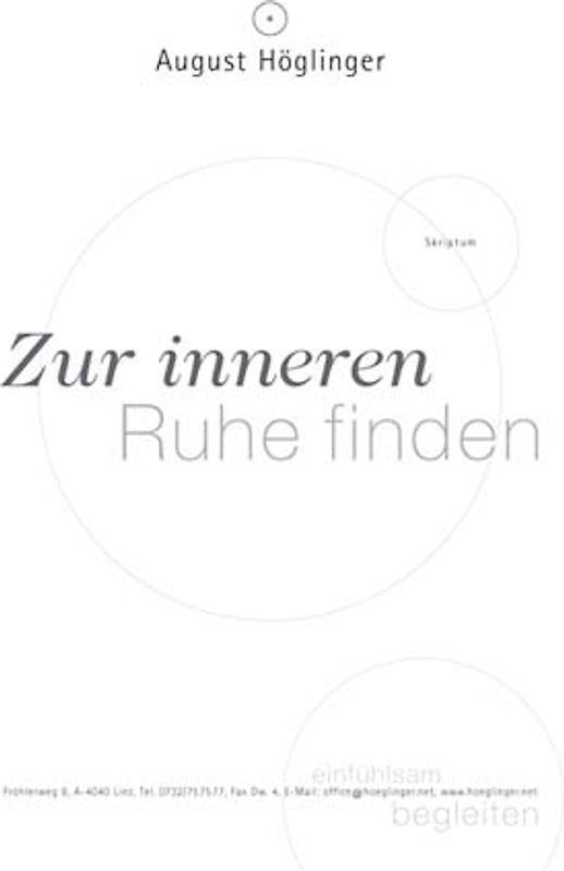 Zur inneren Ruhe finden