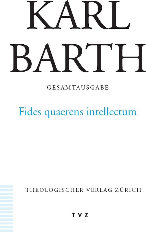 Karl Barth Gesamtausgabe