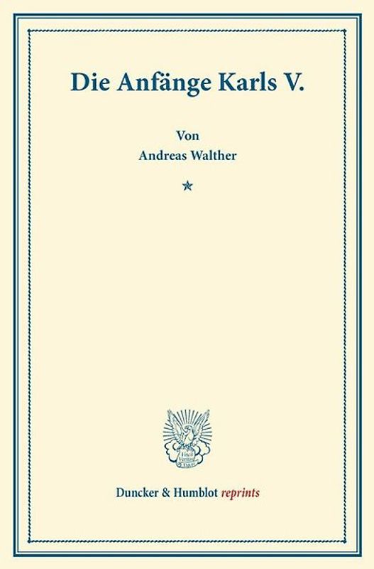 Die Anfänge Karls V.