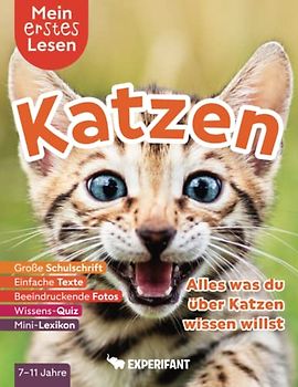 Mein erstes Lesen: Katzen - Alles was du über Katzen wissen willst: Spannendes Wissen für Erstleser - Mit einfachen Texten, großer Schulschrift, ... Lesen: Spannendes Wissen für Erstleser)