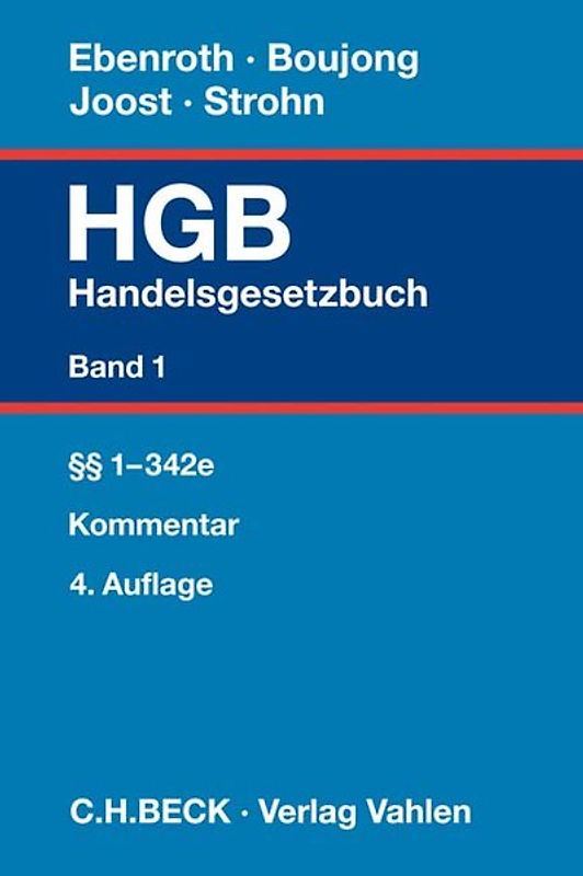 Handelsgesetzbuch Bd. 1: §§ 1-342e