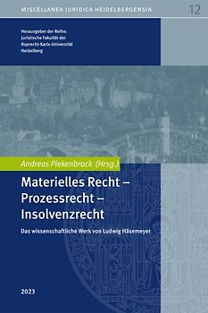 UNI 12 - Materielles Recht - Prozessrecht - Insolvenzrecht