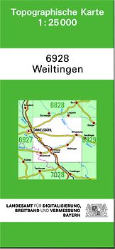 TK25 6928 Weiltingen