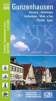 ATK25-I08 Gunzenhausen (Amtliche Topographische Karte 1:25000)