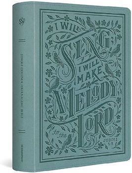 ESV Single Column Journaling Bible, Large Print (Trutone, Paris Sky, Judges 5:3 Design)