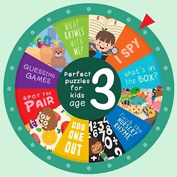 Perfect Puzzles for Kids Age 3: (Featuring I Spy & Odd One Out Games, Spot the Pair Challenges, Find the Rhymes, and much more!)