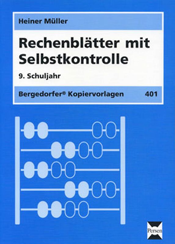 Rechenblätter mit Selbstkontrolle - 9. Klasse