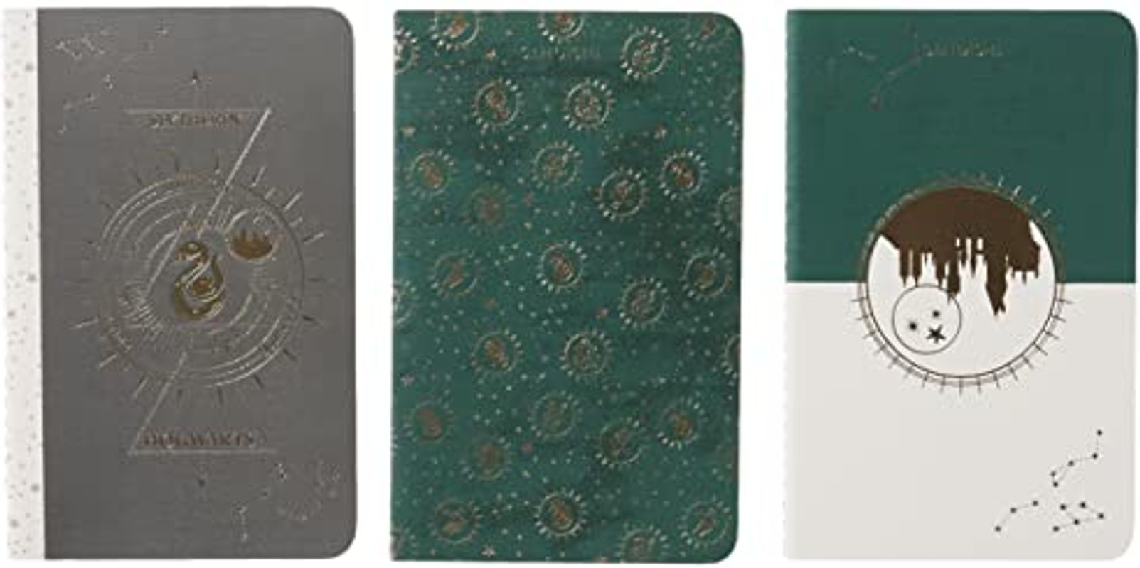 Harry Potter: Slytherin Constellation Sewn Pocket Notebook Collection (Set of 3) (Harry Potter: Constellation)