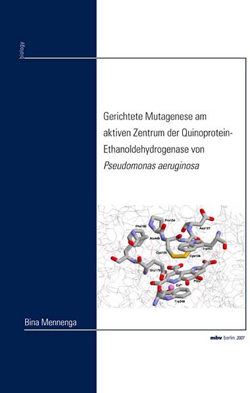 Gerichtete Mutagenese am aktiven Zentrum der Quinoprotein-Ethanoldehydrogenase von Pseudomonas aeruginosa