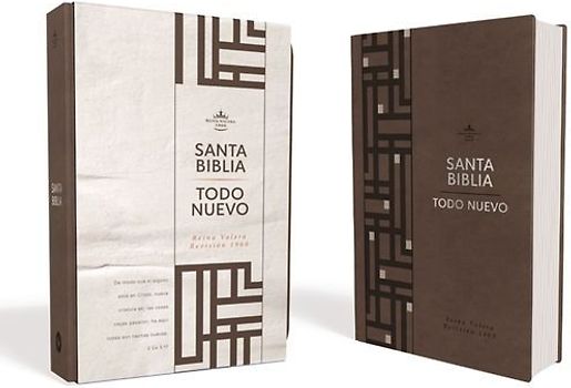 Rvr60, Santa Biblia, Nuevo Creyente 'Todo Nuevo', Leathersoft, Café, Comfort Print