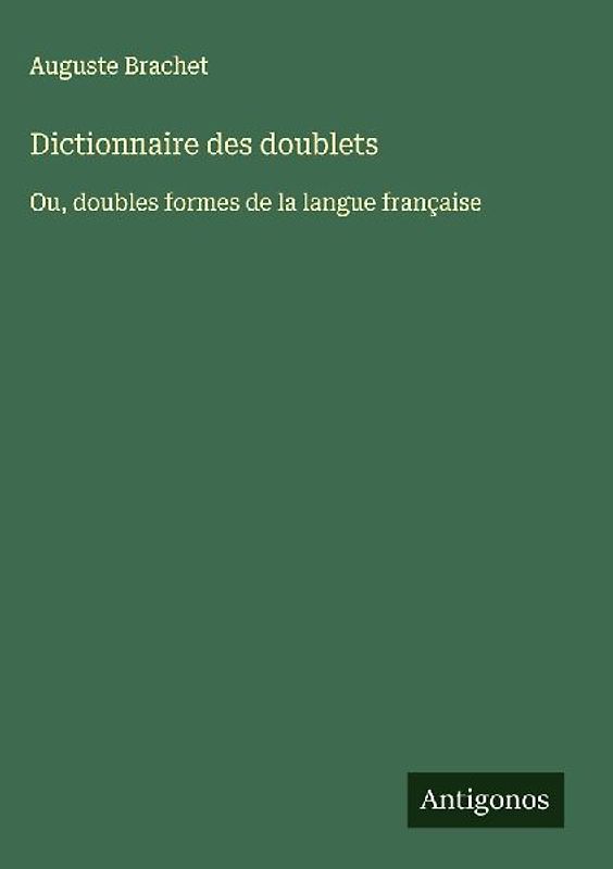 Dictionnaire des doublets