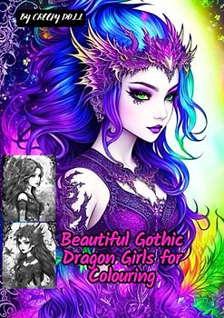 Beautiful Gothic Dragon Girls for Colouring