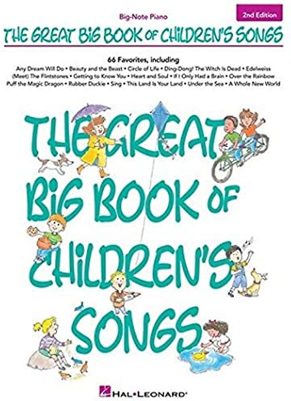 Great Big Book Of Childrens Songs Big Note Songbook 2nd Edition (The Great Big Book Of Children's Songs): Songbook für Klavier: Big-note Piano