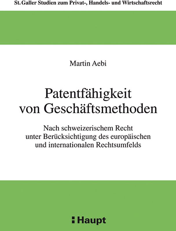 Patentfähigkeit von Geschäftsmethoden