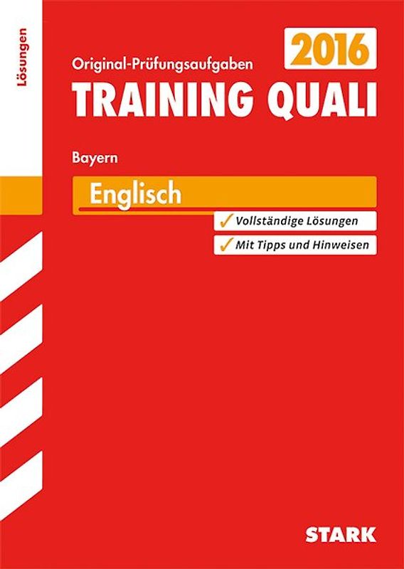 Training Quali Bayern - Englisch Lösungsheft