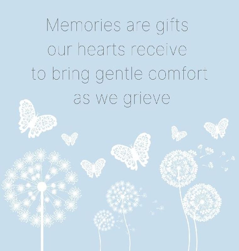In Loving Memory Book to sign (Hardback cover)