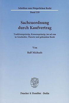 Sachzuordnung durch Kaufvertrag.