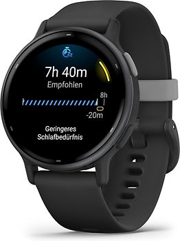 Garmin Vivoactive 5 42 mm noir et bracelet en silicone gris ardoise