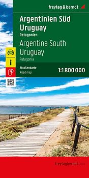 freytag & berndt Straßenkarte Argentinien Süd - Uruguay 1:1,8 Mio.