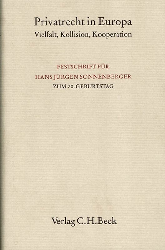 Privatrecht in Europa