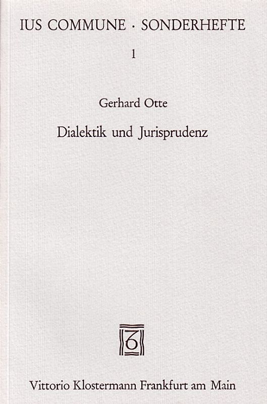 Dialektik und Jurisprudenz