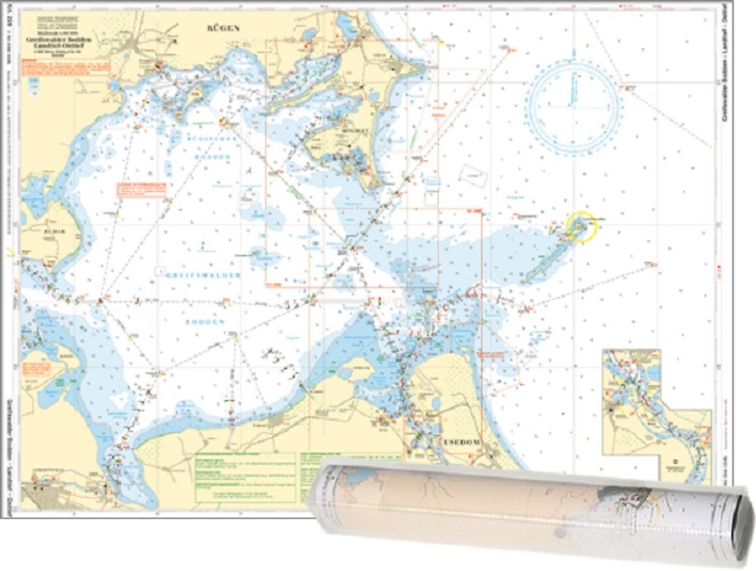 Einzelkarte Greifswalder Bodden - Landtief - Osttief / Landtief - Kröslin / Mönchgut Having - Landtief (Ausgabe 2026)