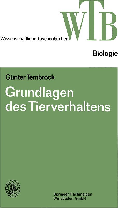 Grundlagen des Tierverhaltens