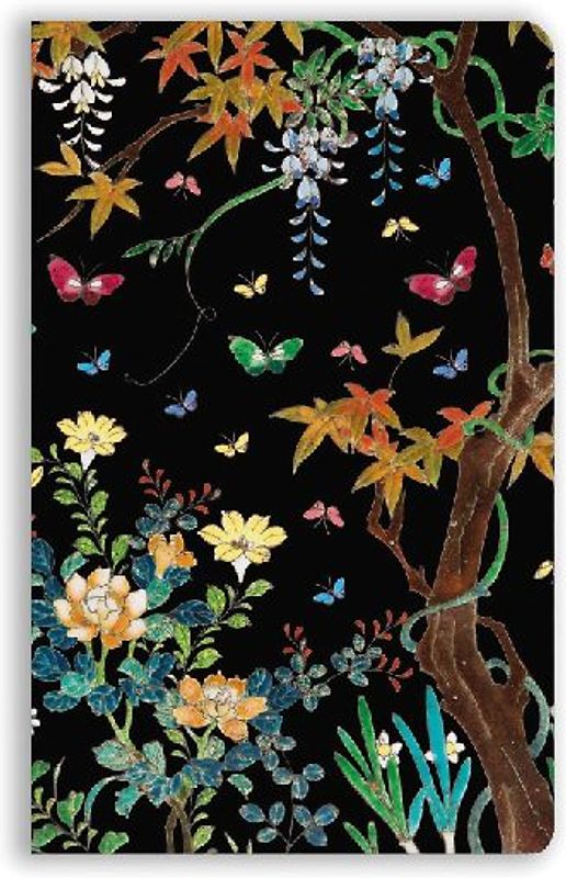 Ashmolean Museum: Cloisonné Casket with Flowers and Butterflies (Soft Touch Journal)