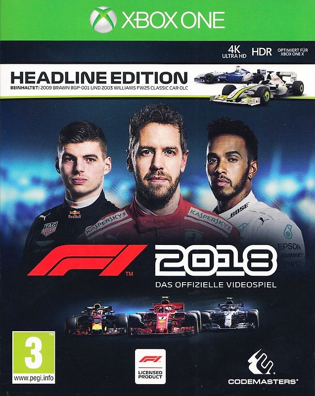 F1 2018 Headline Edition [AT Import] Xbox One