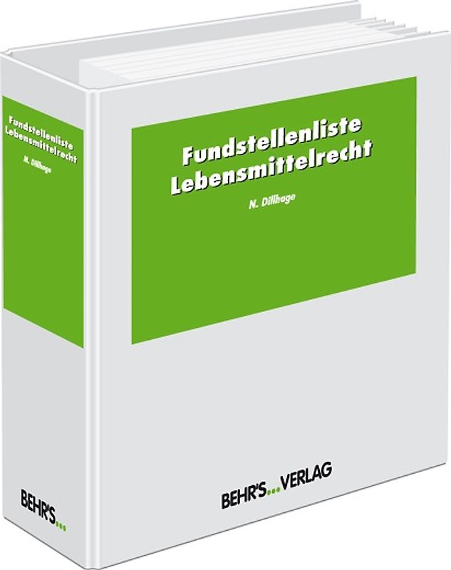 Fundstellenliste Lebensmittelrecht