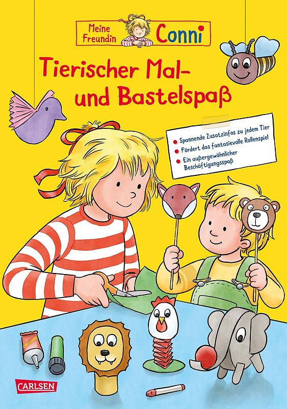 Conni Gelbe Reihe (Beschäftigungsbuch): Tierischer Mal- und Bastelspaß