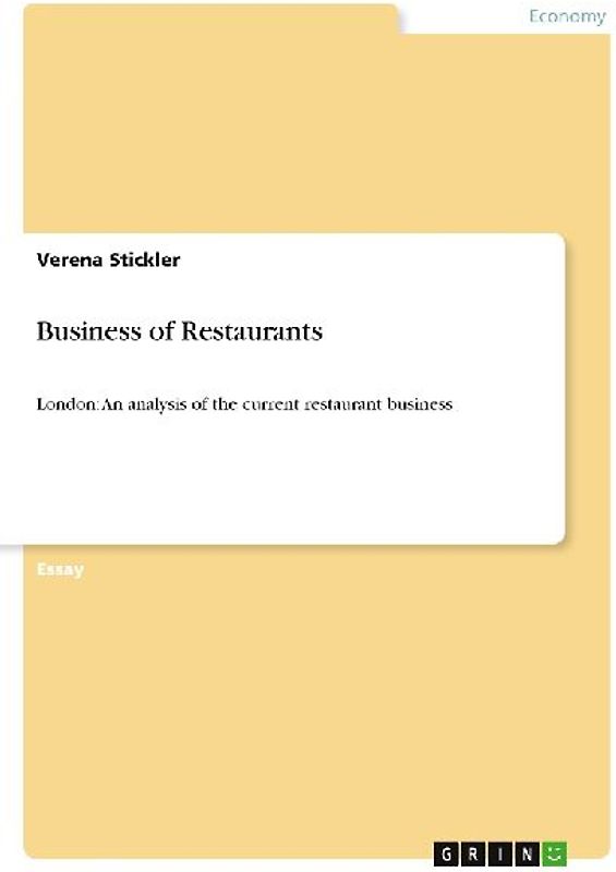 Business of Restaurants