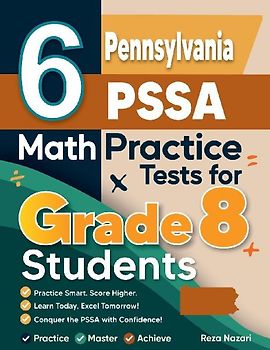 6 Pennsylvania PSSA Math Practice Tests for Grade 8 Students