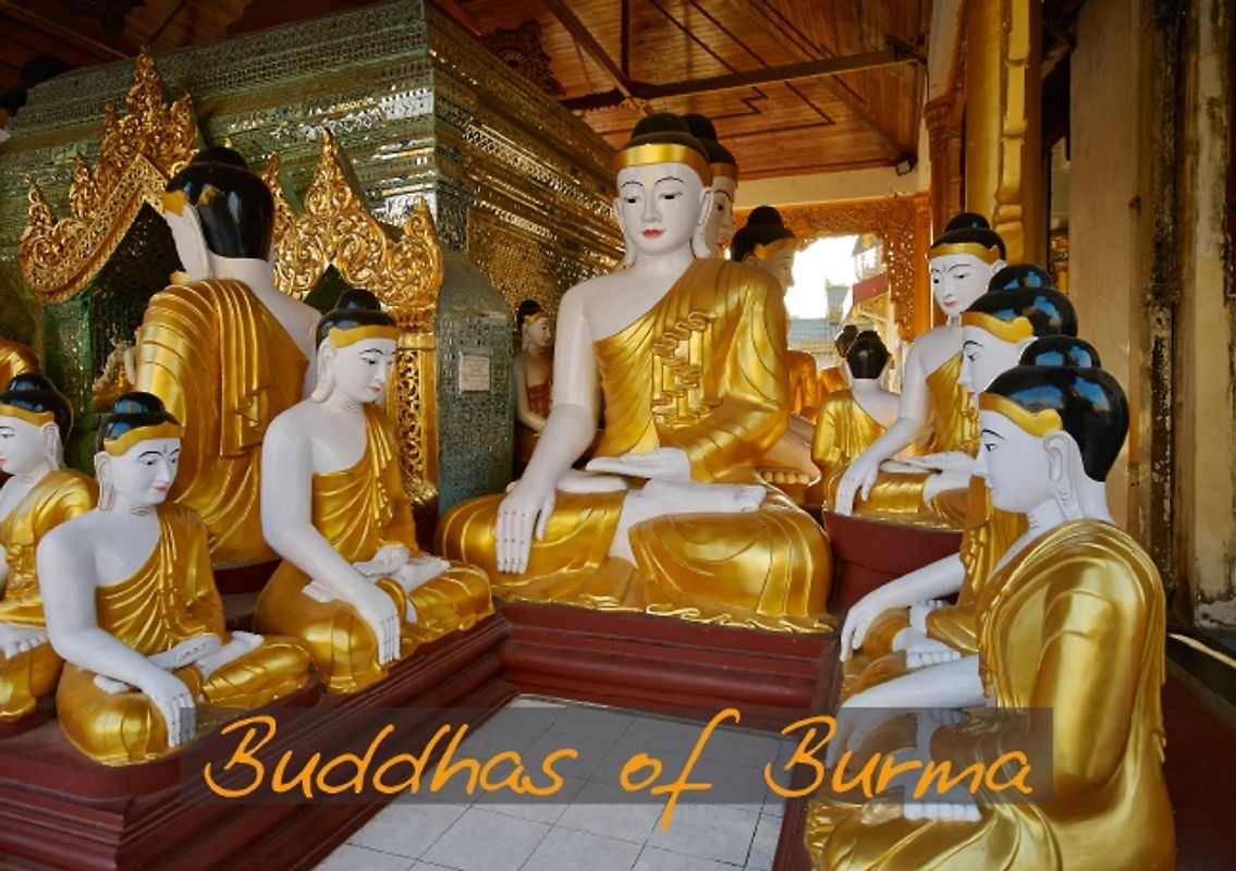 Buddhas of Burma / UK-Version (Stand-Up Mini Poster DIN A5 Landscape)