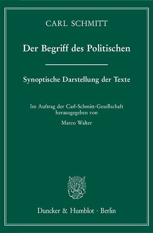 Der Begriff des Politischen.