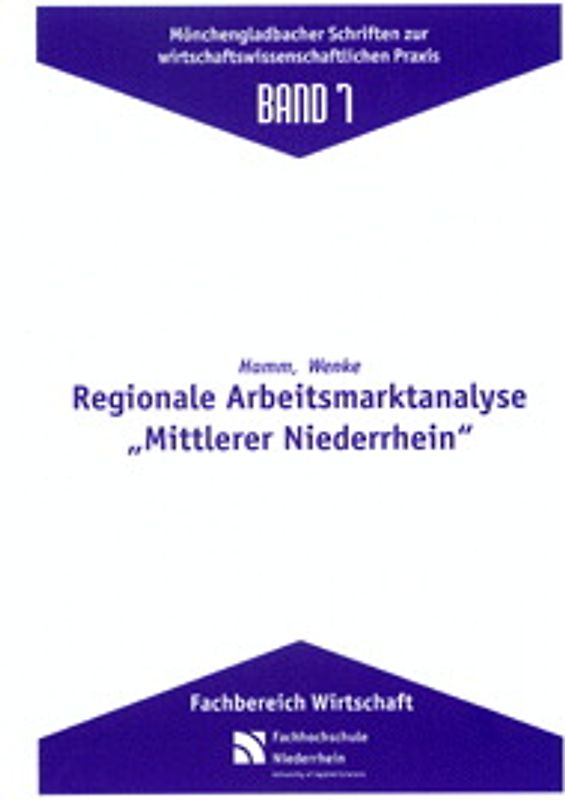 Regionale Arbeitsmarktanalyse "Mittlerer Niederrhein"